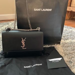 SAINT LAURENT SUNSET MEDIUM IN SMOOTH LEATHER